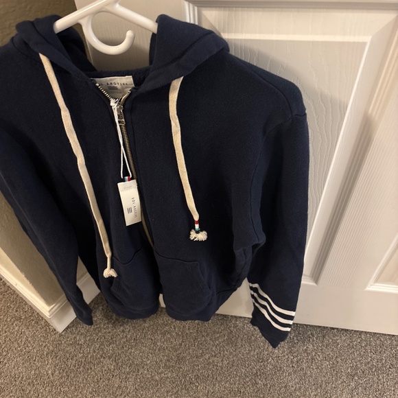 Sol Angeles women’s full zip navy hoodie new with tags medium - Picture 2 of 4